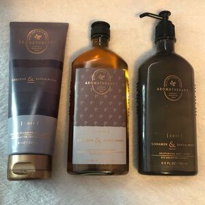 NWT Cozy Cinnamon & Sandalwood Aromatherapy Bundle!